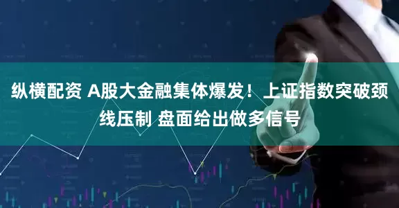 纵横配资 A股大金融集体爆发！上证指数突破颈线压制 盘面给出做多信号