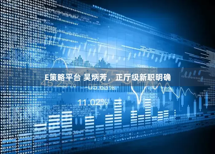 E策略平台 吴炳芳，正厅级新职明确